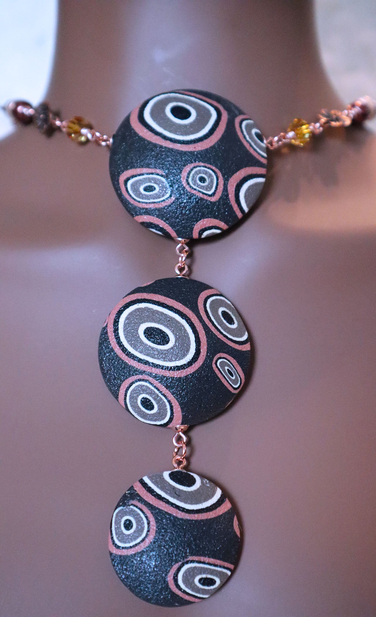 African Mudcloth Pendant