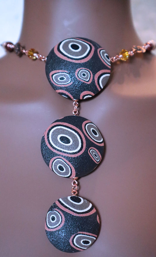 African Mudcloth Pendant